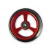 5 Inch Frogs Legs Aluminium Wheelchair Castor - Red